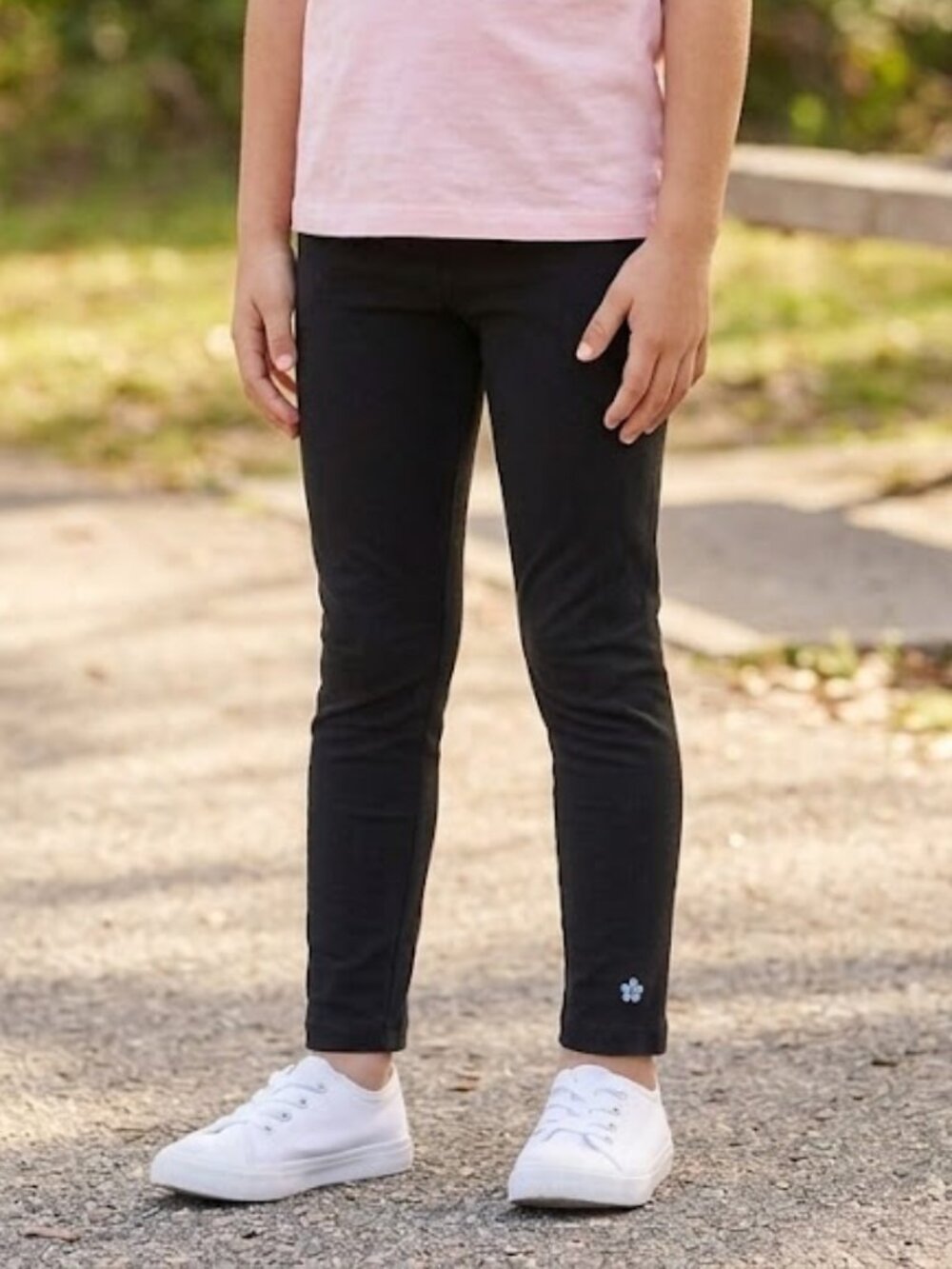 *3 FOR $9* Limited Too Full Length Logo Solid Long Pull On Leggings Pants L 7/8
